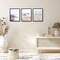 Americanflat Snap-In Picture Frame in Black - Set of 3 - Poster Frame with Slimline Molding, Plexiglass Cover, and Hanging Hardware - Black